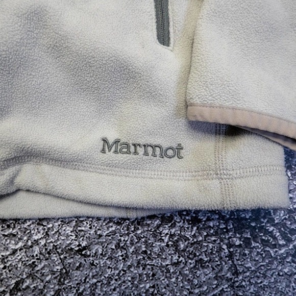 MARMOT Mens Jacket M Fleece Lightweight Sweater Layer Grey Long Sleeves Outdoors - Picture 2 of 15